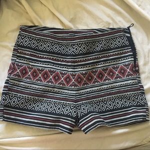 Beaded and embroidered shorts